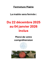 Fermeture Mairie