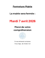 Fermeture Mairie