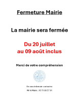 Fermeture Mairie
